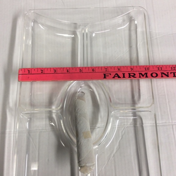 guzzini New Vintage Clear Plastic Chip n Dip Tray - Picture 8 of 9